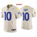 Women Nike Los Angeles Rams #10 Cooper Kupp Beige Color Rush Limited Jerseys