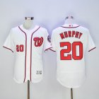 2016 Washington Nationals #20 Daniel Murphy white Flexbase Authentic Collection Jersey