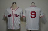 Boston Red Sox #9 cream MLB Jerseys