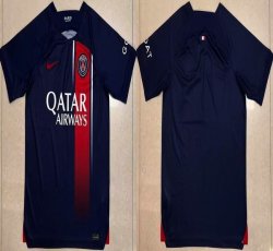 2023-2024 Paris Saint-Germain club thailand version blue soccer jersey home-GD