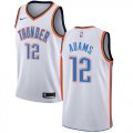 Custom Youth Nike Oklahoma City Thunder #12 Steven Adams white nba jersey