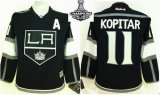 Los Angeles Kings #11 Anze Kopitar kids black 2014 NHL champion Jerseys