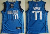 Youth Dallas Mavericks #77 Luca Doncic kid nike blue nba jerseys-LT