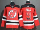 Adidas New Jersey Devils #9 Taylor Hall red hockey jersey-WL