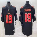 Nike 49ers #19 Deebo Samuel black red gold Color Rush Limited Jersey 01