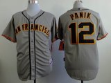 San Francisco Giants #12 Joe Panik gray MLB baseball Jerseys