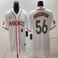 2023 World Cup Mexico #56 Randy Arozarena white green majestic baseball jerseys 31