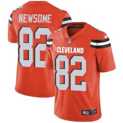 Cleveland Browns #82 Newsome orange Nike Color Rush Limited Jerseys