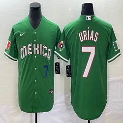 2023 World Cup Mexico #7 Julio Urias green majestic baseball jerseys 21