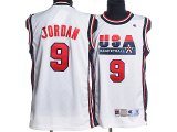 NBA USA World Championship jordan 9 white jerseys