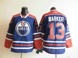 Edmonton Oilers #13 Cam Barker Blue NHL Jerseys