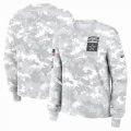 Dallas Cowboys Nike Arctic Camo 2024 Salute To Service Performance Long Sleeves T-Shirt