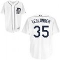 Detroit Tigers Justin Verlander 35# white mlb Jersey