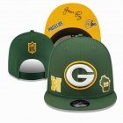 2023 Packers green NFL Snapback Hats-YD 03