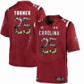 Custom South Carolina #25 A.J. Turner red fashion college football jersey