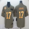 Green Bay Packers #17 Davante Adams green gold Nike Olive 2019 Salute to Service Limited Jersey