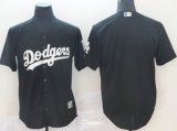 Los Angeles Dodgers blank black baseball jersey Inverted version