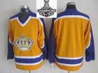 Los Angeles Kings blank Yellow 2014 NHL champion Jersey