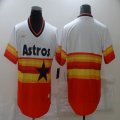 Nike Houston Astros blank orange white majestic baseball jerseys-BD