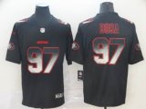 Nike 49ers #97 Nick Bosa nike black fashion Color Rush Limited Jersey Fireworks version