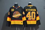 Adidas Vancouver Canucks #40 Elias Pettersson black hockey jersey 50 th -WL