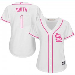 2017 Women St Louis Cardinals #1 Ozzie Smith white majestic mlb jersey