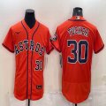 Nike Houston Astros #30 Kyle Tucker orange Flexbase Authentic Collection Jersey-BD 01