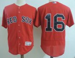 Boston Red Sox #16 Benintendi red Flexbase Authentic Collection Jersey