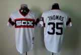 Chicago White Sox THOMAS 35 White throwback mlb jerseys