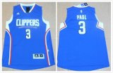 Los Angeles Clippers #3 Chris Paul blue NBA basketball Jersey