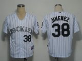 Colorado Rockies 38 JIMENEZ white MLB jerseys