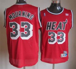 Miami Heat #33 Alonzo Mourning Red NBA Jerseys