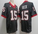 Nike Georgia Bulldogs #15 Carson Beck black college football Jersey