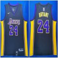 Nike Los Angeles Lakers #24 Kobe Bryant blue nba basketball jersey-HL