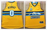 Denver Nuggets #0 Emmanuel Mudiay yellow nba Jersey