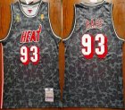 Miami Heat #93 Bape gray camo 1993 nba Hardwood Classics Jerseys-HL