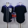 2016 San Diego Padres blank Dark Blue mlb Jerseys