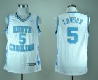 North Carolina Tar Heels Ty Lawson 5 White College Basketball Jersey