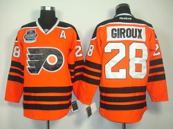 Philadelphia Flyers #28 Claude Giroux Orange NHL Jerseys (A Patch)