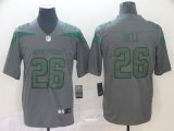 Nike New York Jets #26 Le Veon Bell gray NFL Jersey Inverted version