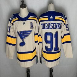 Adidas St.Louis Blues #91 Vladimir Tarasenko beige NHL hockey-FH