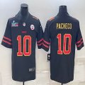 2023 super bowl Nike Kansas City Chiefs #10 Isiah Pacheco black Color Rush Limited Jersey-BD