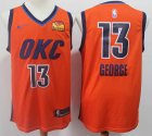 Nike Oklahoma City Thunder #13 Paul George orange fishion nba jersey-S8