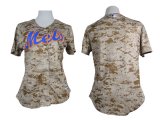 2015 women New York Mets blank Grey camo mlb Jersey