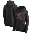 Arizona Diamondbacks Women's Plus Sizes Primary Team Logo Pullover Hoodie - Black