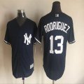 New York Yankees Alex Rodriguez #13 dark blue majestic baseball Jerseys