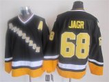 Jaromir Jagr Jersey #68 Black CCM hockey Pittsburgh Penguins Jerseys