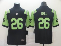 Nike New York Jets #26 Le Veon Bell black light green Color Rush Limited Jersey-city version