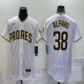 Nike San Diego Padres #38 Alfaro white Flexbase Authentic Collection Jersey-BD