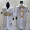 2022 MLB All-Star Nike San Diego Padres #13 Manny Machado white majestic baseball jerseys-BD